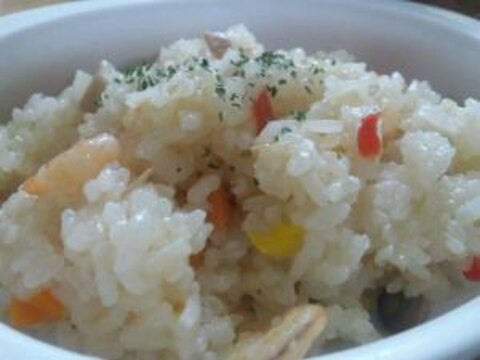 ☆炊飯器で作る♪簡単ピラフ☆